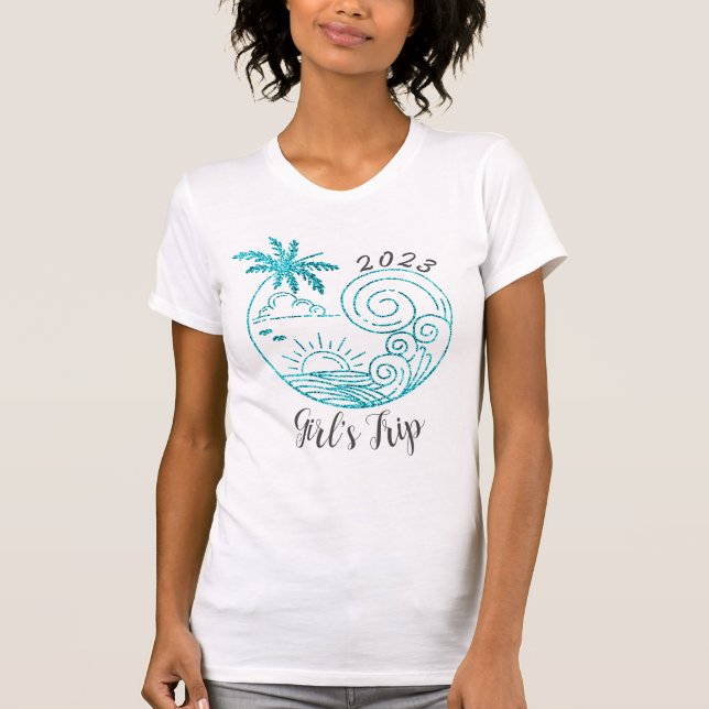 Camiseta Viaje de Chica de la isla (Anverso)