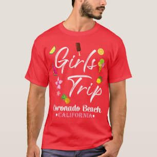 Camiseta Viaje de chicas 2021 Vacaciones en Coronado Beach 