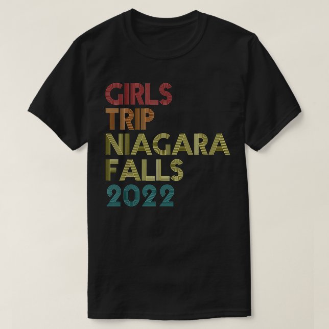 Camiseta Viaje de chicas 2022 Cataratas del Niágara a la pa (Diseño del anverso)