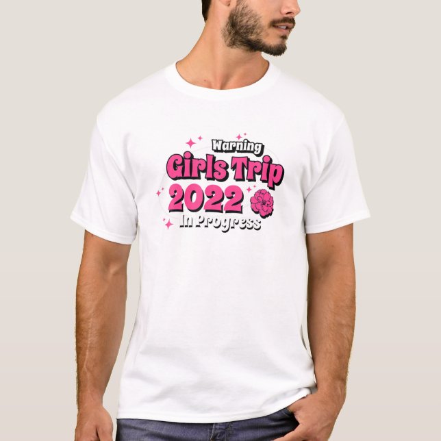 Camiseta Viaje De chicas 2022 En Curso Besties Que Coincide (Anverso)