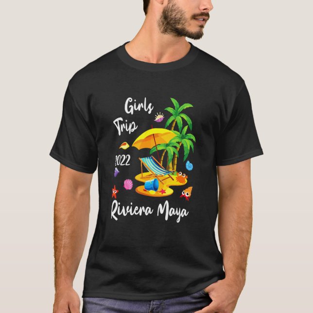 Camiseta Viaje de chicas 2022 vacaciones de verano México R (Anverso)