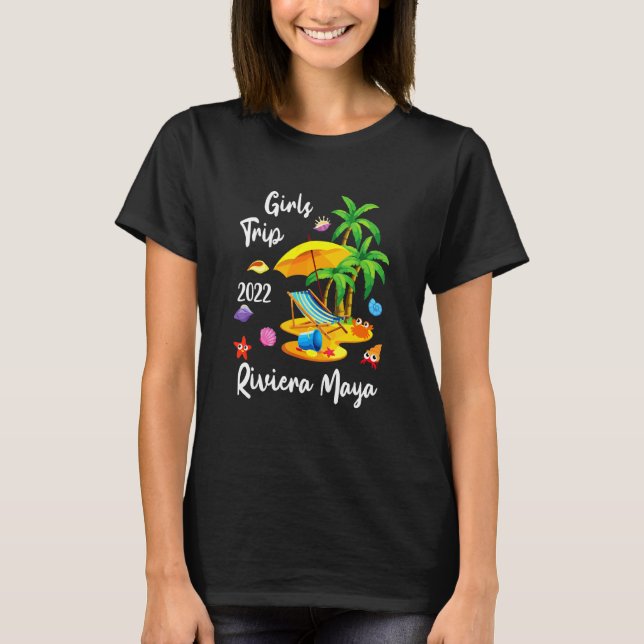 Camiseta Viaje de chicas 2022 vacaciones de verano México R (Anverso)