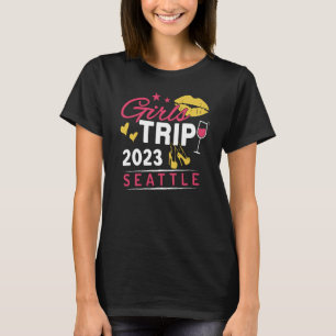 Camiseta Viaje de chicas 2023 Seattle Weekend Grupo de Viaj