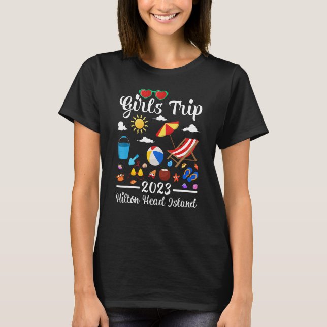 Camiseta Viaje de chicas 2023 South Carolina Hilton Head Is (Anverso)