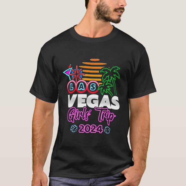 Camiseta Viaje De chicas 2024 - Fiesta En Las Vegas - Chica (Anverso)