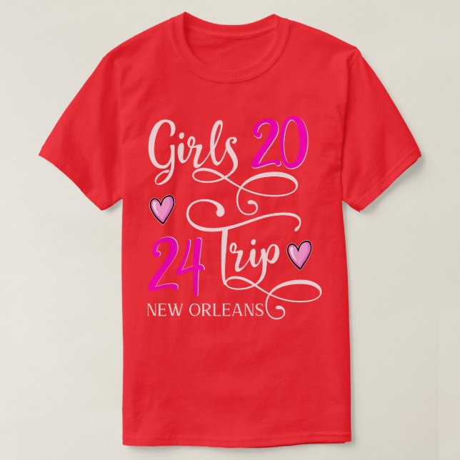 Camiseta Viaje de chicas 2024 Nueva Orleans Louisiana TShir (Diseño del anverso)