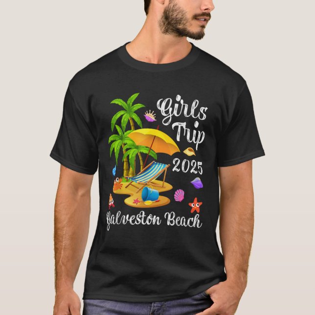 Camiseta Viaje de chicas 2025 Vacaciones de verano Texas Ga (Anverso)