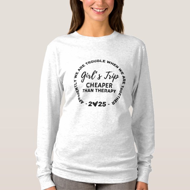 Camiseta Viaje de chicas 2025, viaje de Chicas más barato q (Anverso)