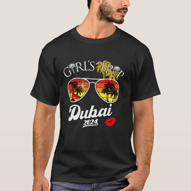 Camiseta Viaje de chicas a Dubai 2024 Beach Womens Weekend  (Anverso)