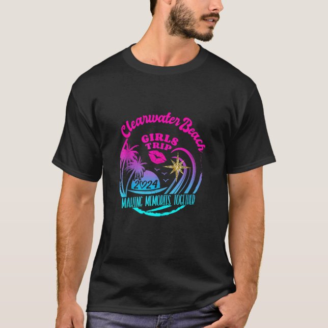 Camiseta Viaje de chicas a la playa Clearwater Beach 2024 C (Anverso)