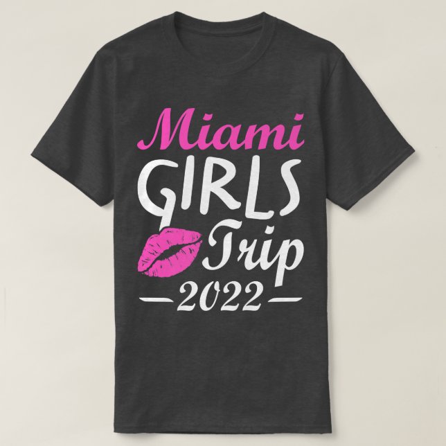 Camiseta Viaje de chicas a Miami 2022 Fiesta de despedida d (Diseño del anverso)