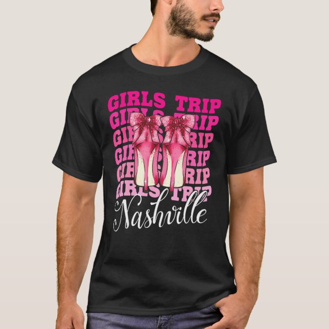 Camiseta Viaje de chicas a Nashville por cumpleaños de fin  (Anverso)