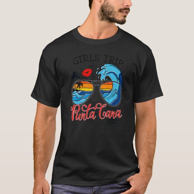 Camiseta Viaje De chicas A Punta Cana 2022 Para Aves De Fin (Anverso)