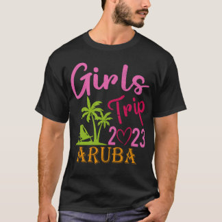 Camiseta Viaje De chicas Aruba 2023 Para Mujeres Fin De Sem