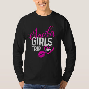 Camiseta Viaje de chicas Aruba 2025 Vacaciones mujeres cump