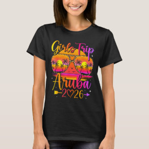 Camiseta Viaje de chicas aruba 2026 verano tropical a juego