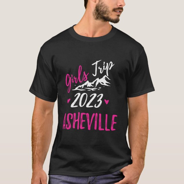 Camiseta Viaje de Chicas Asheville 2023 Vacation Bacheloret (Anverso)