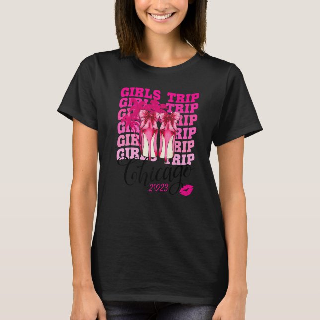 Camiseta Viaje De chicas Chicago 2023 Para Women Weekend, B (Anverso)