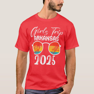 Camiseta Viaje de Chicas de Arkansas 2025 en Playa Cute vac