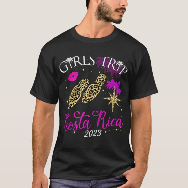 Camiseta Viaje de Chicas de Costa Rica 2023 por nacimiento  (Anverso)