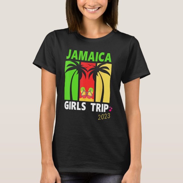 Camiseta Viaje de Chicas de Jamaica 2023 vacaciones de vera (Anverso)