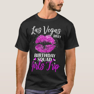 Camiseta Viaje de Chicas de Las Vegas 2021 Vacaciones Lip R