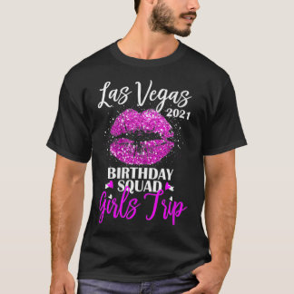 Camiseta Viaje de Chicas de Las Vegas 2021 Vacaciones Lip R
