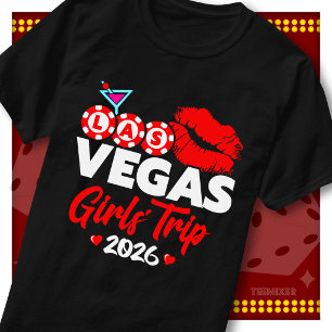 Camiseta Viaje de chicas de Las Vegas 2026 Fiesta en el cas