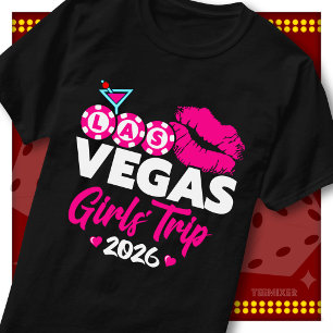 Camiseta Viaje de chicas de Las Vegas 2026 Fiesta en el cas