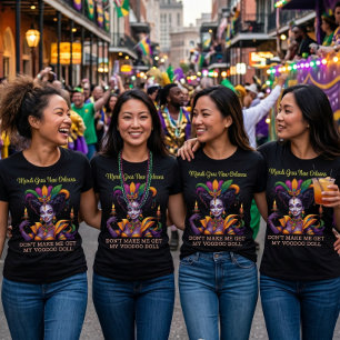 Camiseta Viaje de chicas de Mardi Gras Nueva Orleans Reina 