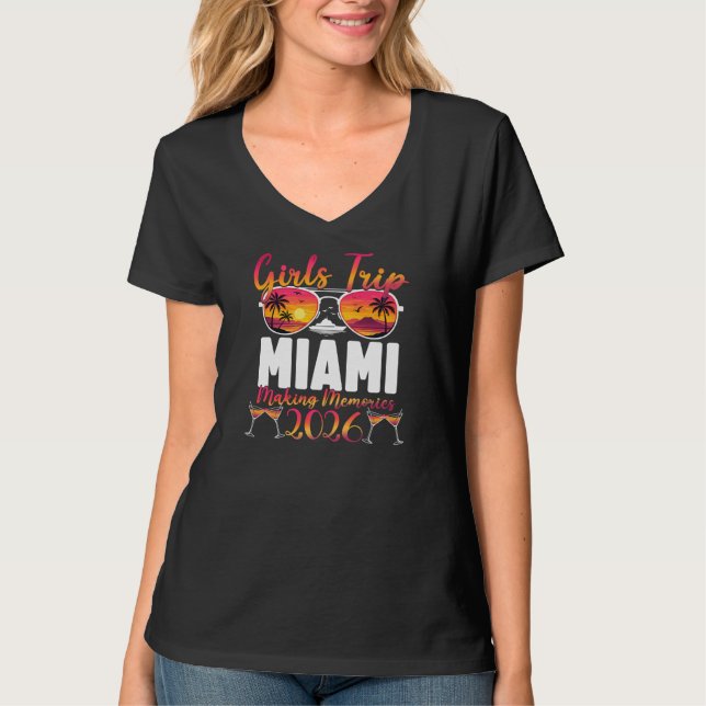 Camiseta Viaje de chicas de Miami 2026 (Anverso)