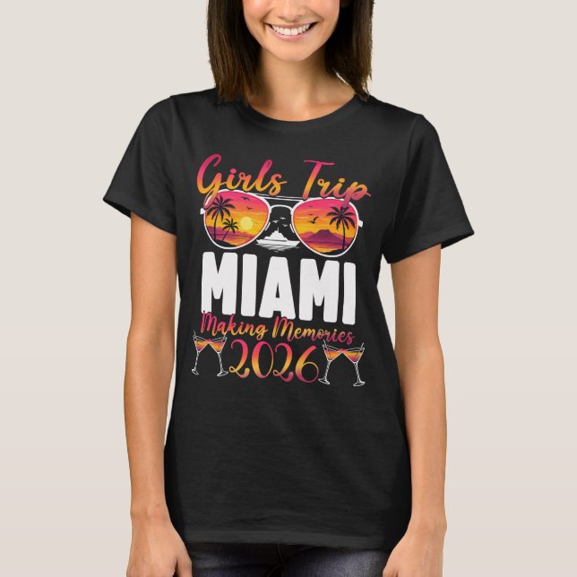 Camiseta Viaje de chicas de Miami 2026 (Anverso)