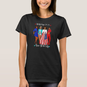Camiseta Viaje de Chicas de Nueva York 2021 mujeres negras