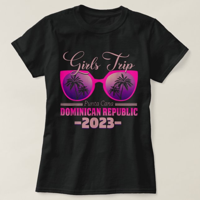 Camiseta Viaje de Chicas de Punta Cana 2023 en Punt Repúbli (Diseño del anverso)