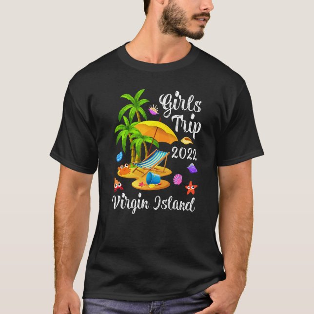 Camiseta Viaje de Chicas de vacaciones de verano 2022 en la (Anverso)