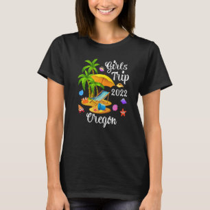 Camiseta Viaje de Chicas de vacaciones de verano en palmera