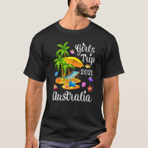 Camiseta Viaje de Chicas de vacaciones de verano en palmera