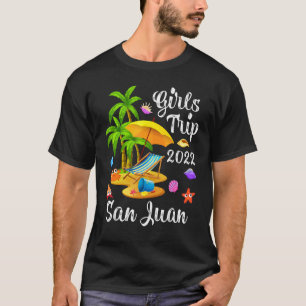 Camiseta Viaje de Chicas de vacaciones de verano en palmera