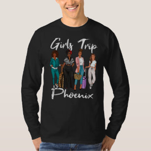 Camiseta Viaje De chicas Fénix Para Vacaciones De Melanin A