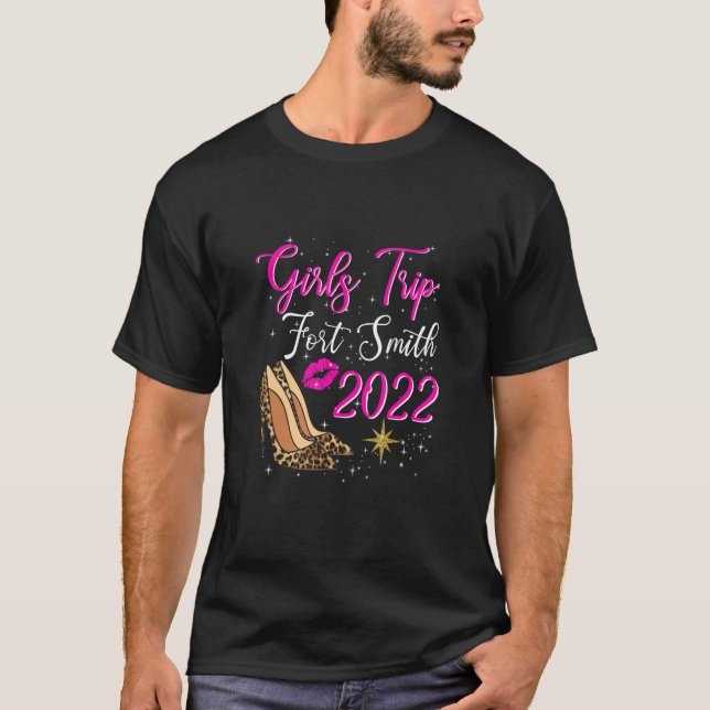 Camiseta Viaje De Chicas Fort Smith 2022 Para Mujeres Cuadr (Anverso)
