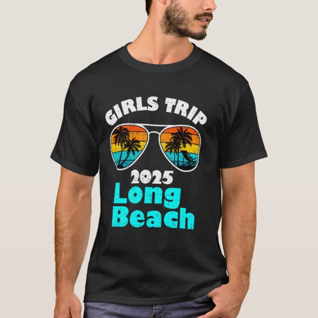Camiseta Viaje de Chicas Long Beach 2025 Fin de Semana de M (Anverso)