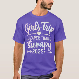 Camiseta Viaje de chicas más barato que la terapia 2025