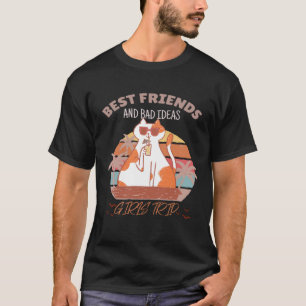 Camiseta Viaje de chicas Mejores Amigos e Ideas Malas Gato