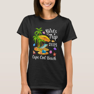 Camiseta Viaje de chicas vacaciones de verano 2025 Massachu