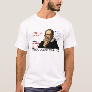 Camiseta Viaje de conferencia herético de Galileo (la luz