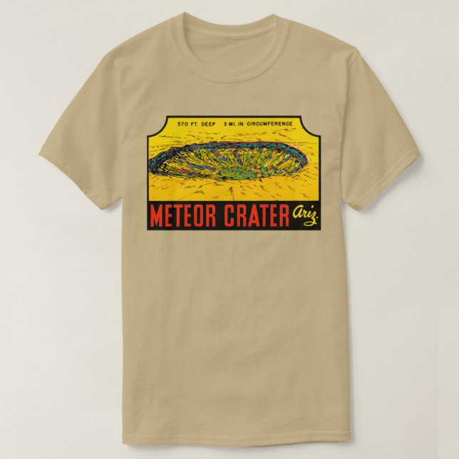 Camiseta Viaje de cosecha de metal Crater Arizona (Diseño del anverso)