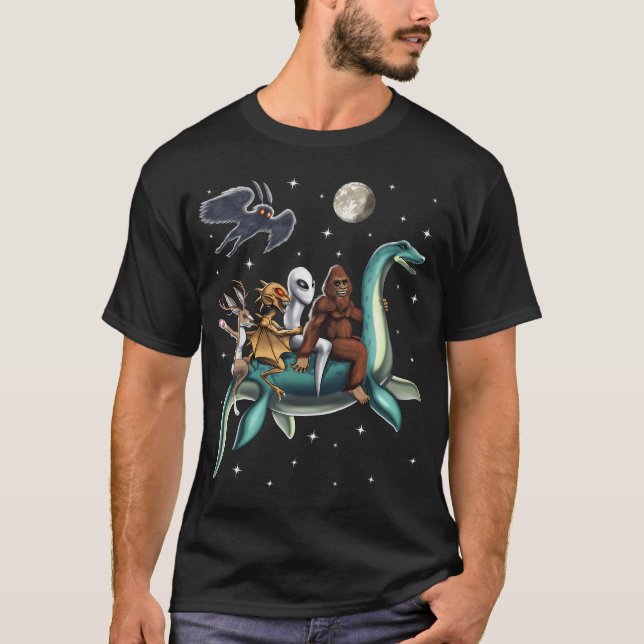 Camiseta Viaje de Críptidos (Anverso)
