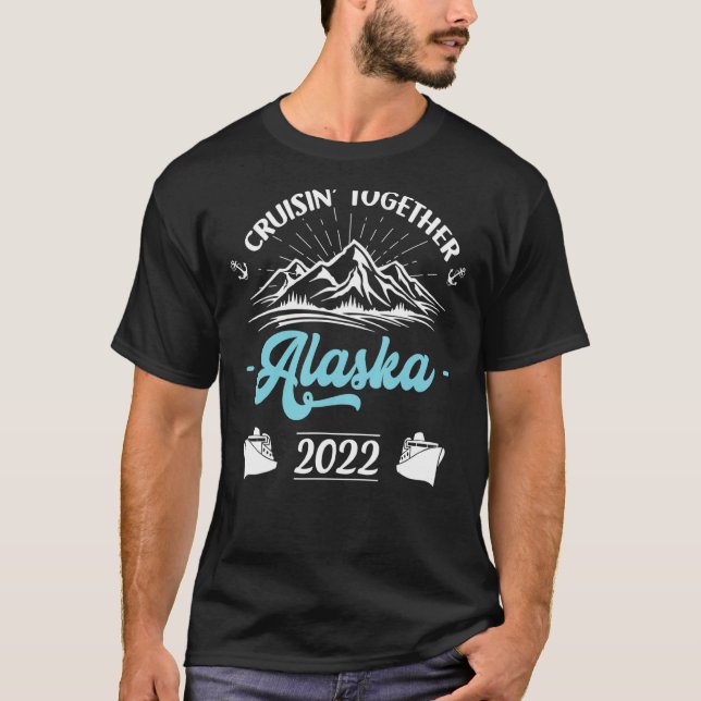 Camiseta Viaje de crucero de familiares amigos Alaska 2022 (Anverso)