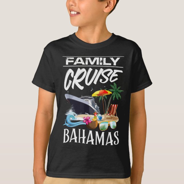 Camiseta Viaje de crucero familiar por las Bahamas (Anverso)