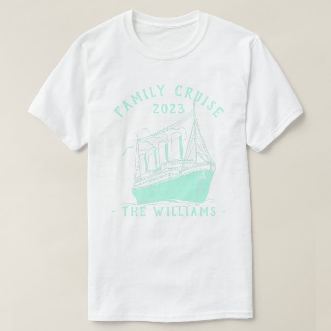 Camiseta Viaje de crucero para vacaciones familiares person (Diseño del anverso)
